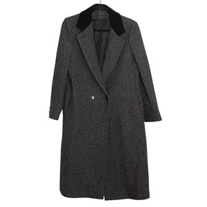 Tweed Herringbone Coat Womens - Etsy