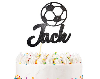 Soccer Birthday Cake Topper, Personalised Football Cake Topper, Soccer Cake Topper, Football Party, Soccer Party, Sports Cake Topper