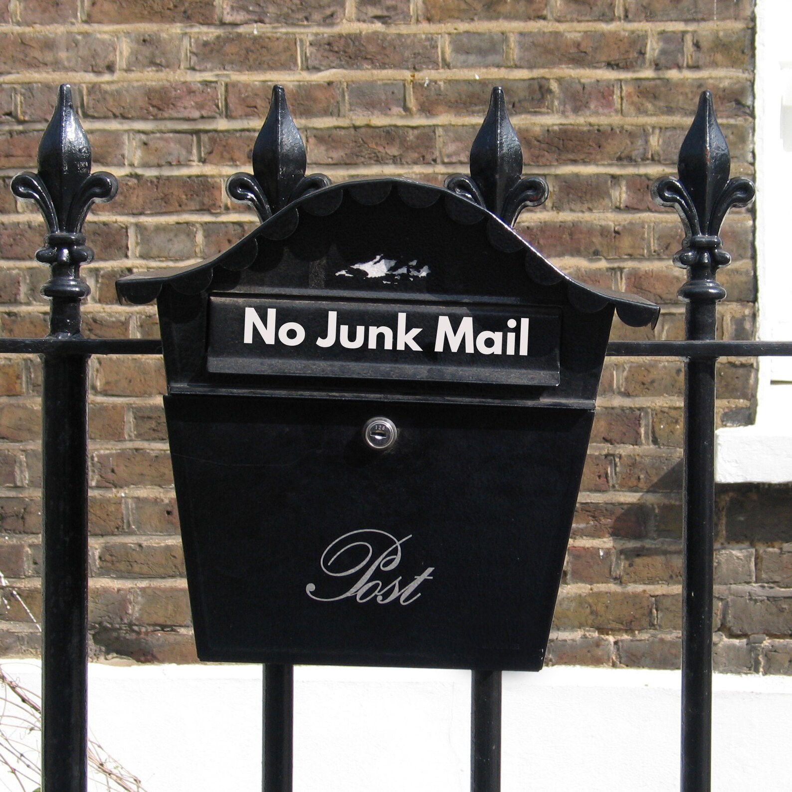 No Junk Mail Sign Postbox Decal No Junk Mail Decal Postbox Etsy Singapore