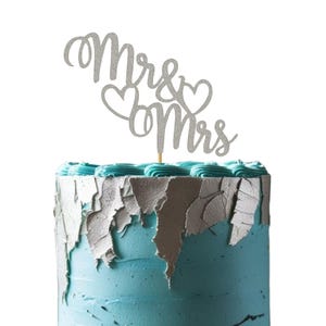 Mr & Mrs Glitter Cake Topper, Wedding Cake Topper, Mr and Mrs Cake Topper, Wedding Cake Sign, Wedding Party Cake Topper, Bride Groom Topper