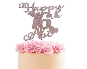 Sixteen Cake Topper, Happy 16th Birthday, Sixteenth Birthday, 16 Glitter Cake Birthday Cake Topper, Sweet 16 Cake Sign, 16th Sign