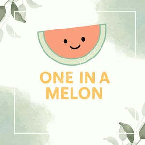 One in a Melon SVG PNG | Cute Summer Fruit Cut File | Watermelon Shirt Design | Cricut Silhouette Sublimation Download