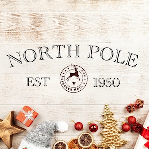 North Pole  svg ~North Pole png ~Christmas Svg ~ Reindeer svg ~Christmas png ~Christmas digital ~Christmas clipart~png file~instant download