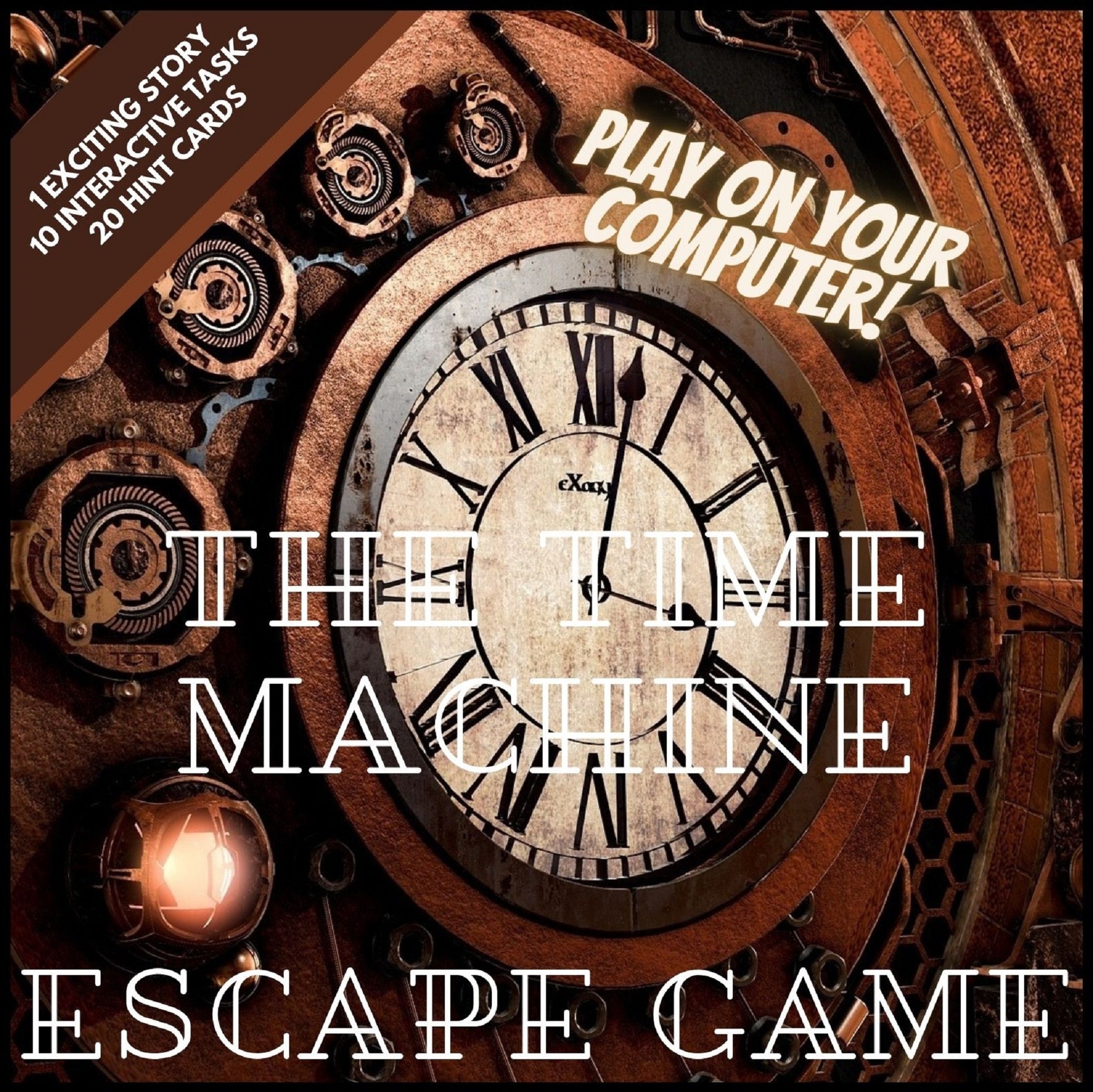 Escape Room Game. Time Machine Themed Puzzle Game. Family Fun Etsy UK