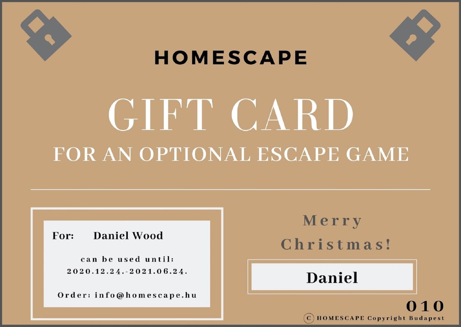 Christmas Present. Gift card. Escape room game. DIY printable | Etsy