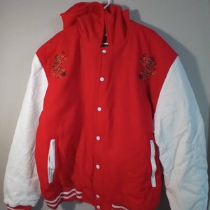 Big Men's Dragon Letterman Jacket