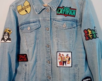 Hip Hop Denim Jacket - Etsy