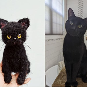 Chat en peluche personnalisé, peluche chat personnalisé, chat au Crochet personnalisé, animal en peluche personnalisé, cadeau personnalisé pour animaux de compagnie, mémorial pour animaux de compagnie, animal en peluche pour animaux de compagnie