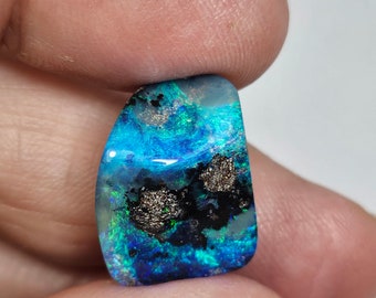 12.30ct. Boulder opal. Natural opal. Australian opal. 18x14mm.