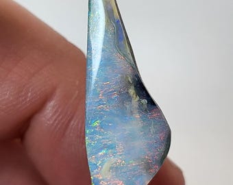 Opale Boulder (Opalo) Naturelle - 10,32 Carats - Cabochon Fantaisie - Certifiée Thaigem (sans Traitement) - Neuf