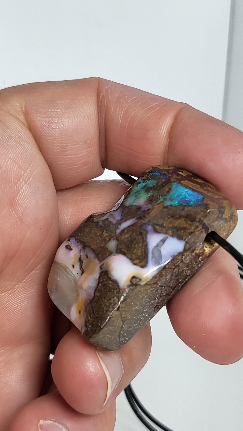 151.85ct. Boulder Opal Pendant. Natural Opal Pendant. Australian Opal ...