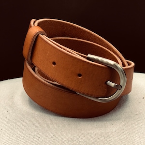 ceinture en cuir marron pour femme image 5