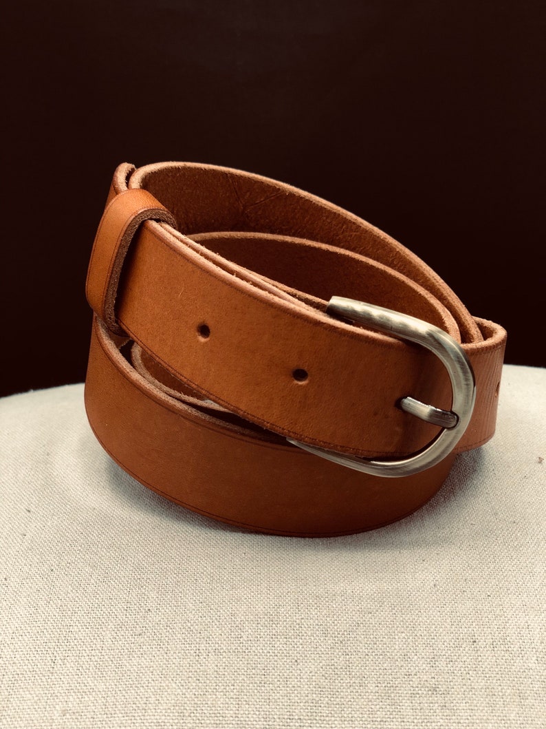 ceinture en cuir marron pour femme image 5