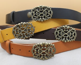 ceinture en  cuir pour femme