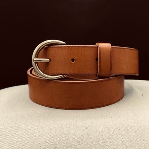 ceinture en cuir marron pour femme image 4