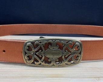 Ceinture  en cuir plaque médiévale