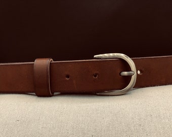 ceinture en cuir marron pour  femme