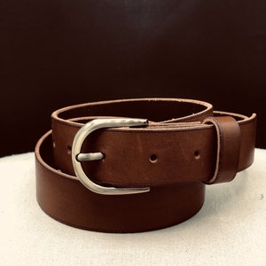 ceinture en cuir marron pour femme image 6