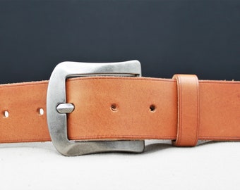 wide leather belt