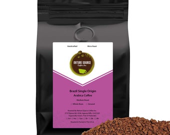Brazil Single Origin Coffee | Organic | Medium Roast | Whole Bean | California Fresh Roasted