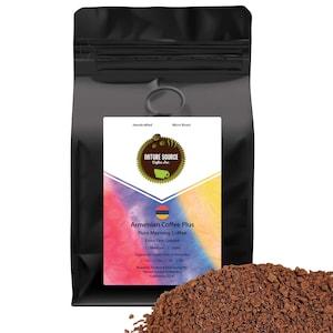 Armenian Coffee Plus | Organic | Extra Fine Ground | Medium Roast | California Fresh Roasted