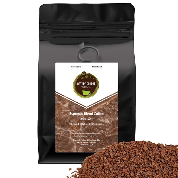 Espresso Blend Coffee | Organic | Dark Roast | California Fresh Roasted