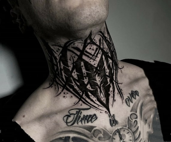 Darkly Gothic  this Deadhead moth neck tattoo is on  Facebook