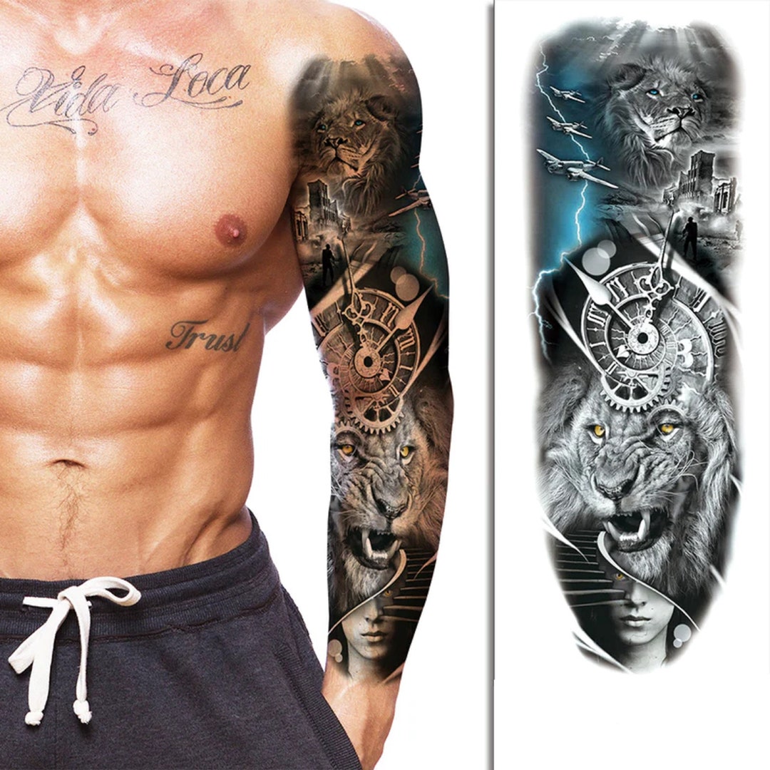 Chinese Warrior Tattoo Sleeve
