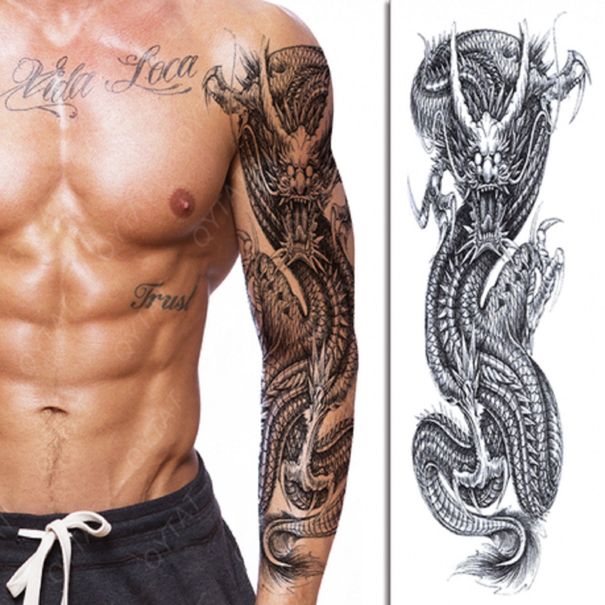 Chinese Dragon Tattoo Sleeve  Chinese Temple