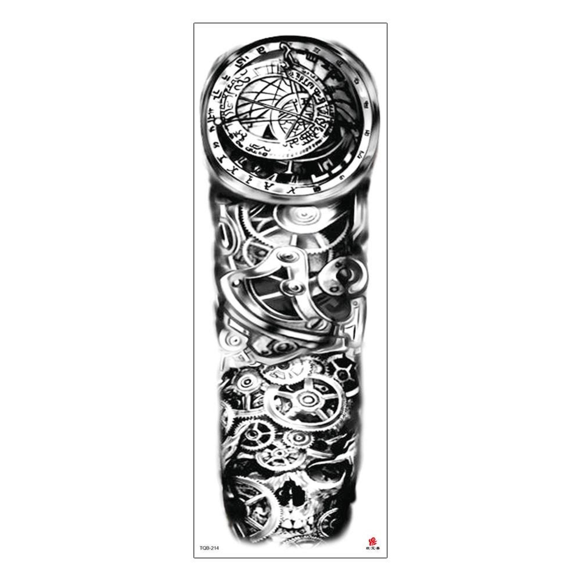 Full Arm Sleeve Temporary Tattoo Biometric Tattoo 3-D Tattoos - Etsy