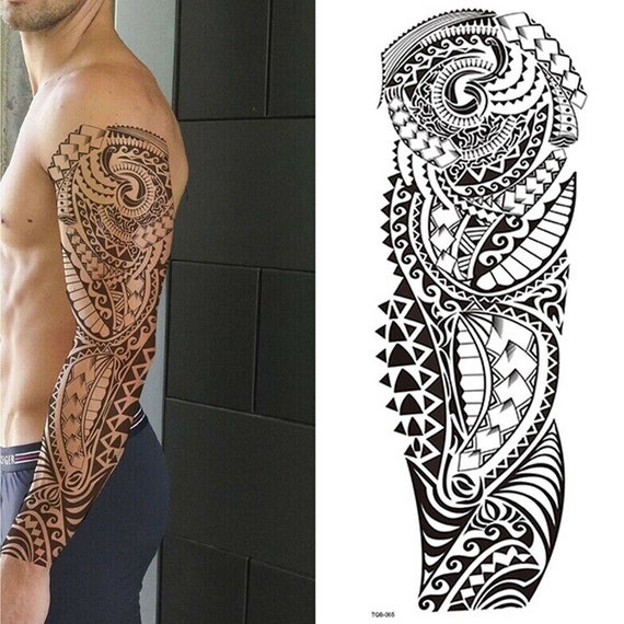 Tribal Sleeve Tattoos For Men Black And Grey