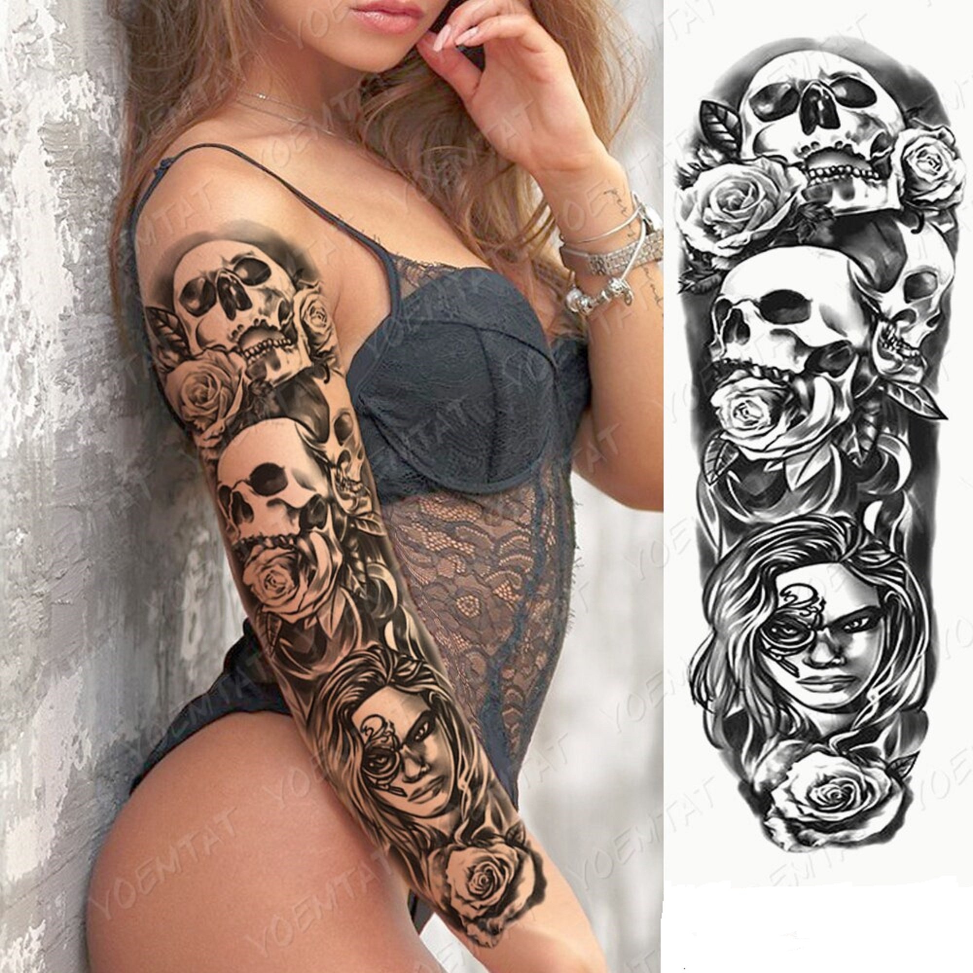 Arm Sleeve Tattoo - Etsy Arm Sleeve Tattoo - Etsy