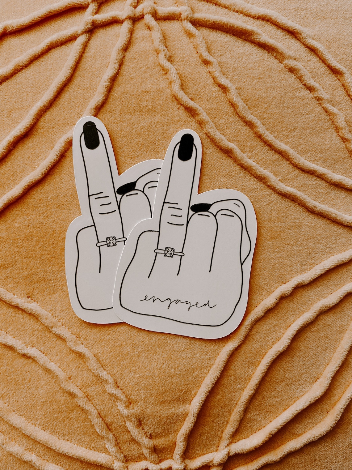 Engaged Sticker Ring Sticker Engagement Sticker Engagement Etsy