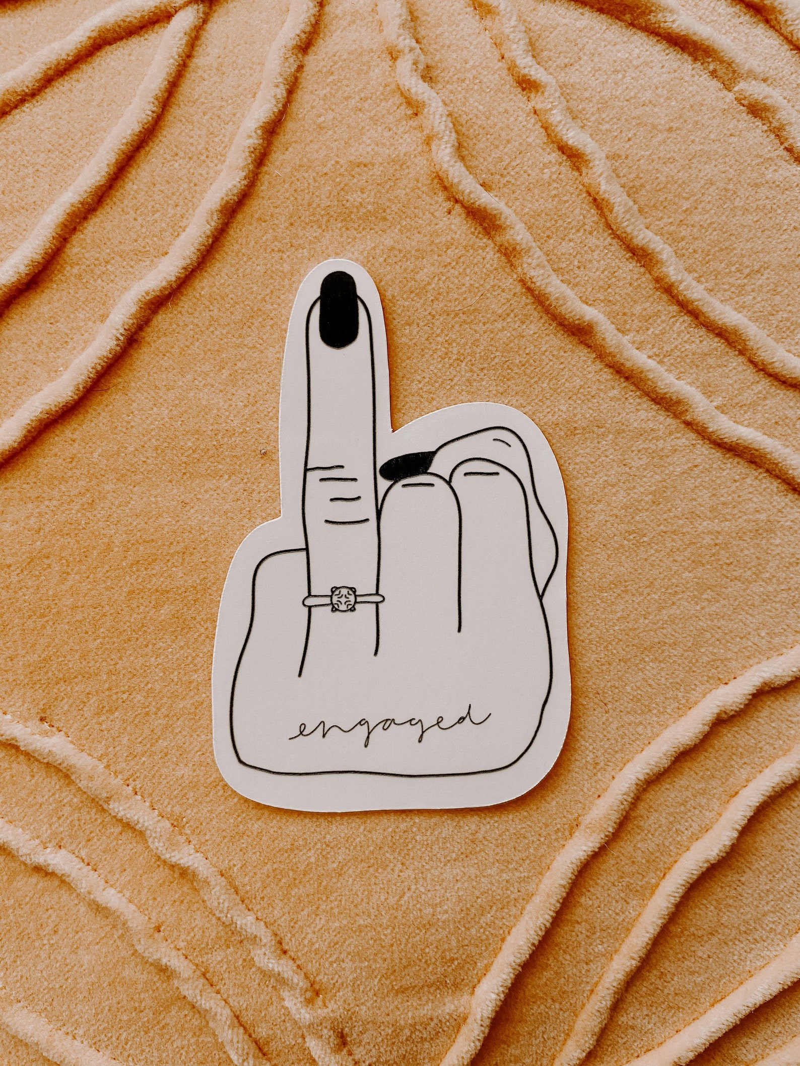 Engaged Sticker Ring Sticker Engagement Sticker Engagement Etsy