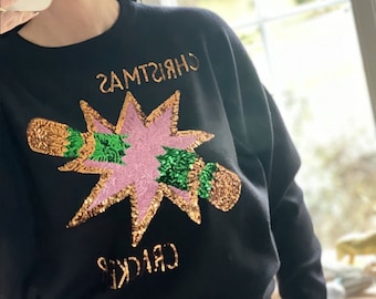 womens sparkly christmas jumper