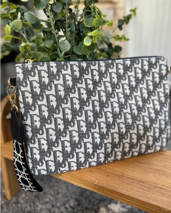 Dark Blue Clutch Tapestry Patterned Clutch Bag Handbag Purse Crossbody Bag Etsy UK