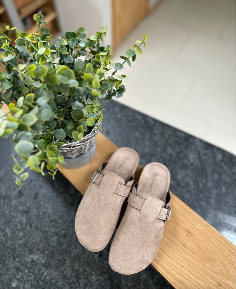 Beige Womens Casual Clogs, Mules, Casual Buckle Strap Detail Outdoor Shoe, Womens Clogs Etsy UK