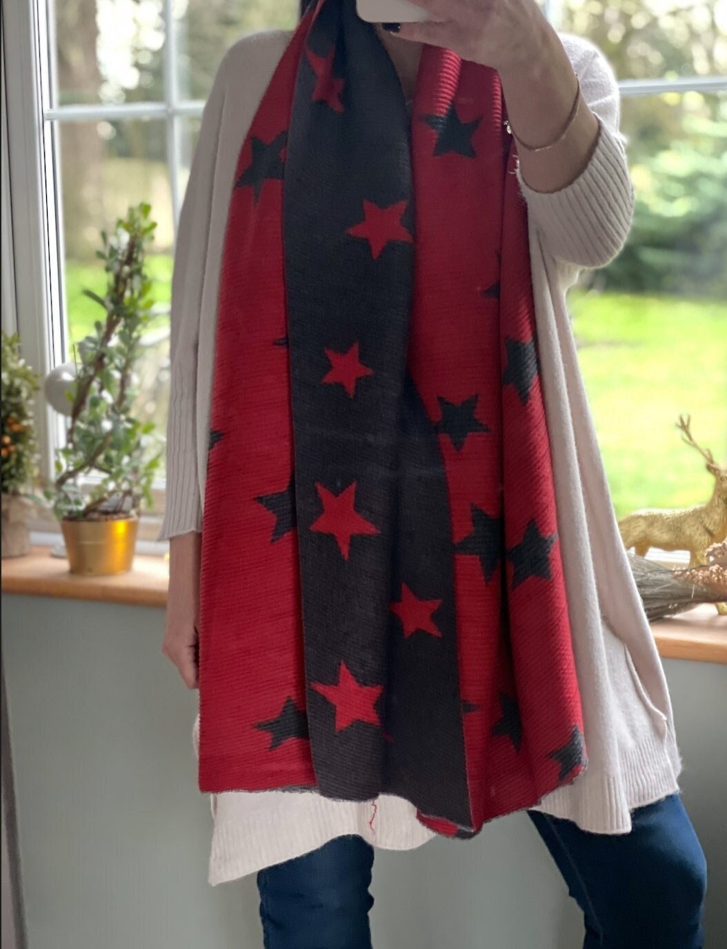 cashmere star scarf