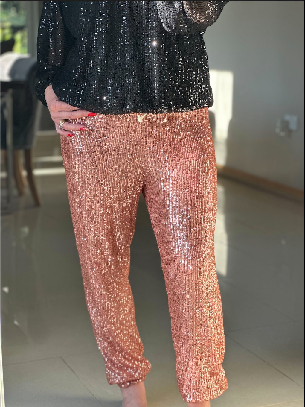 Impressively Iconic Hot Pink Sequin Pants