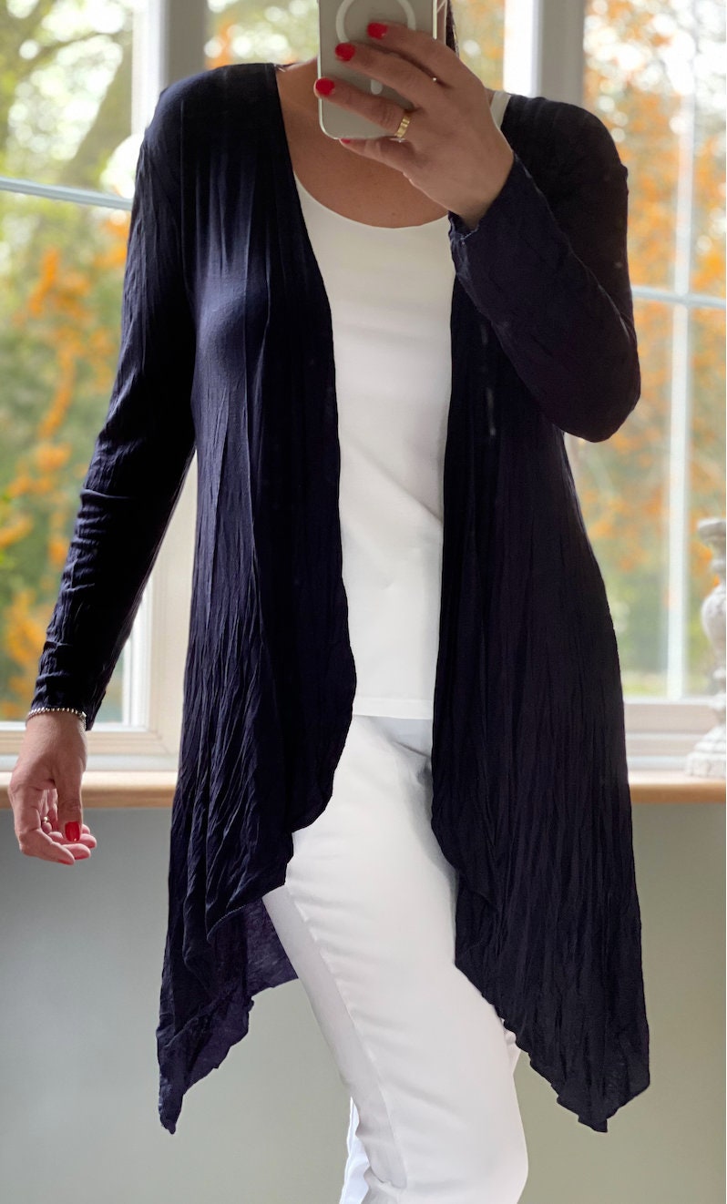 Made in Italy Waterfall Cardigan -  UK