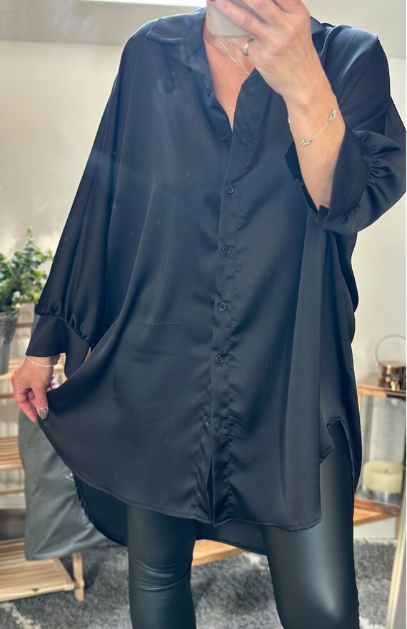 Camicia nera shop di seta
