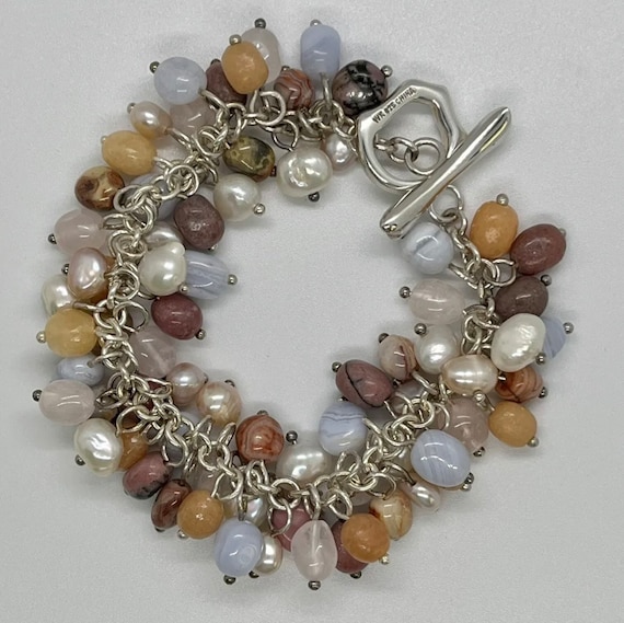 Natural Gemstone Bead Bracelet, Genuine Gemstone Round
