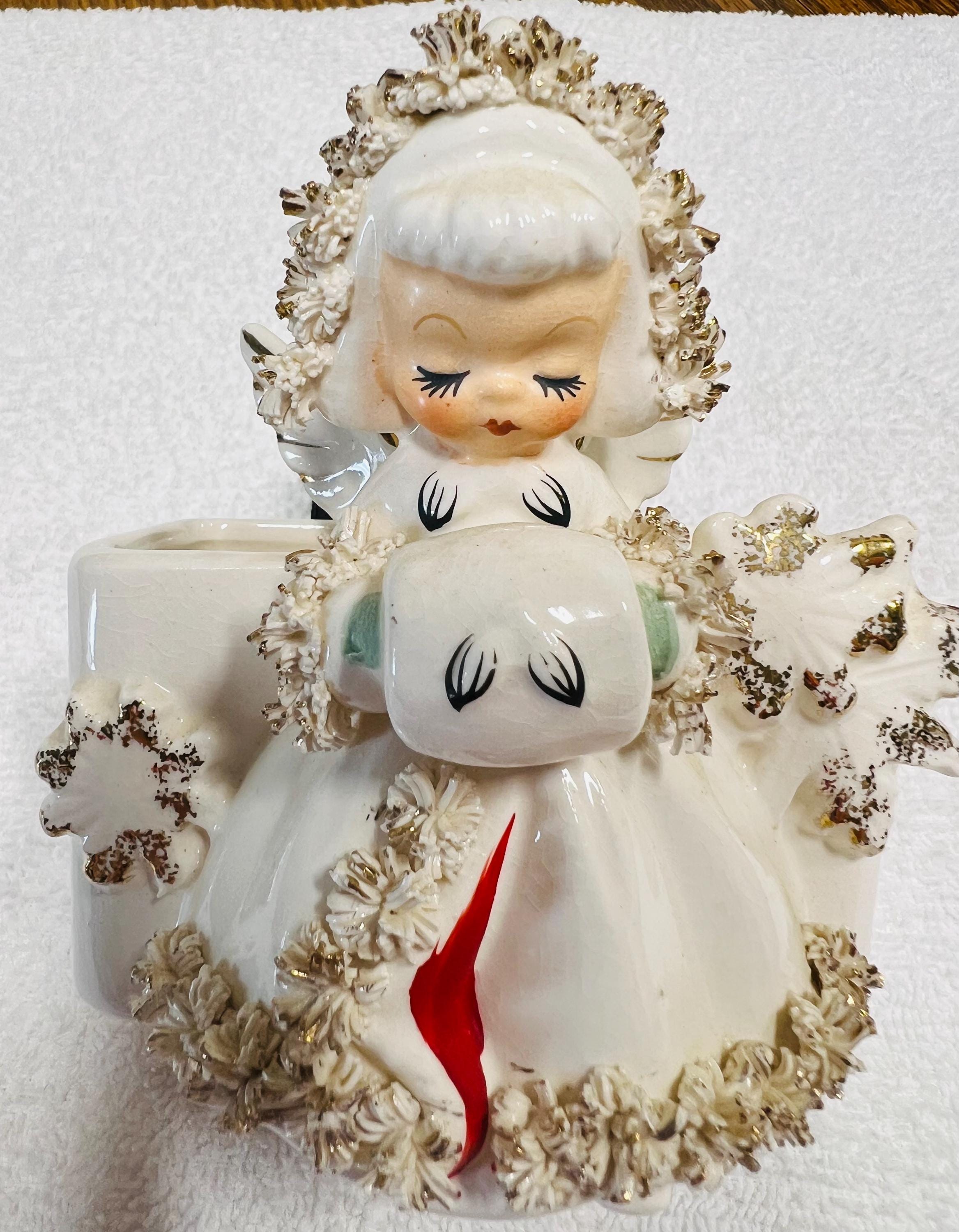 Vintage 1958 Stamped Holt Howard Angel Planter Figurine MCM