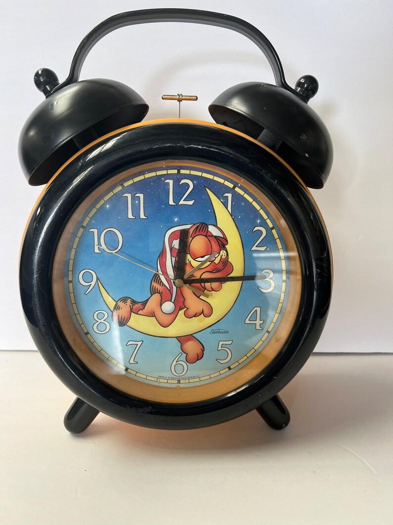 1978 Garfield Cat Giant Alarm Clock by Sunbeam Etsy