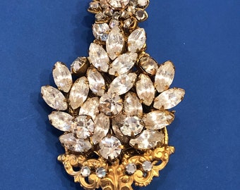 Vintage Signed Miriam Haskell Tree Brooch