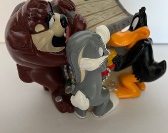 1996 Rare Warner Bros Looney Tunes Treasure Chest Piggy Bank Bugs
