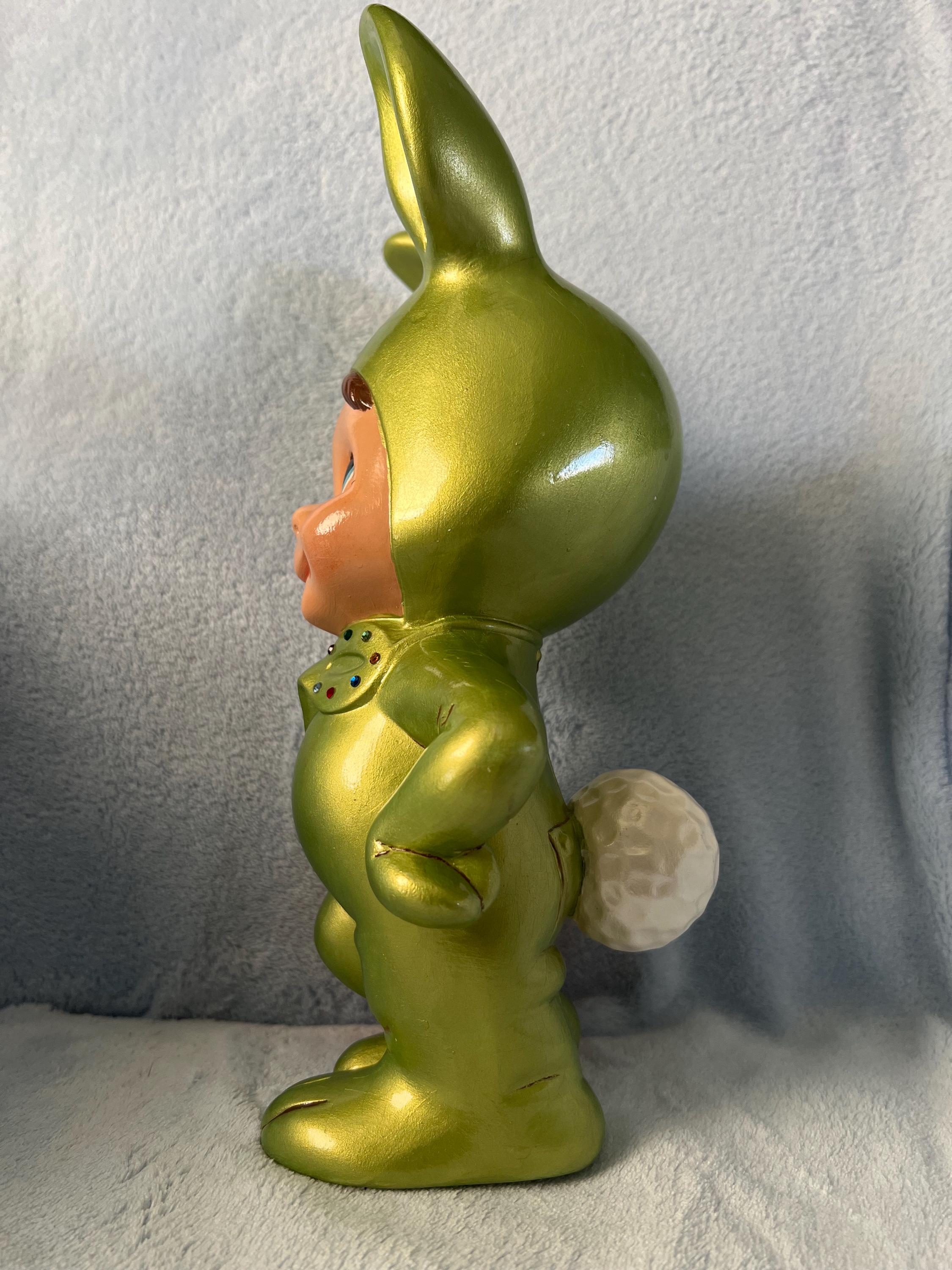 Vintage Atlantic Mold Ceramic Bunny Rabbit Boy - Etsy