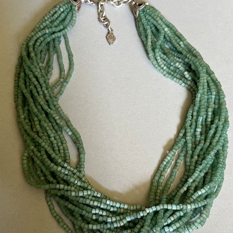 Green - Handmade Wooden Beads GS Necklace Set 08