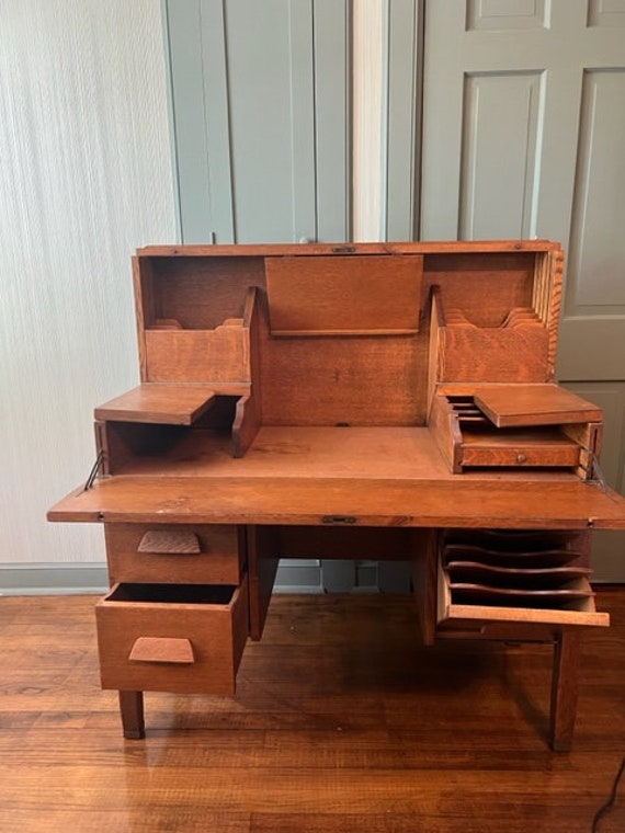 Antique typewriter cheap desk