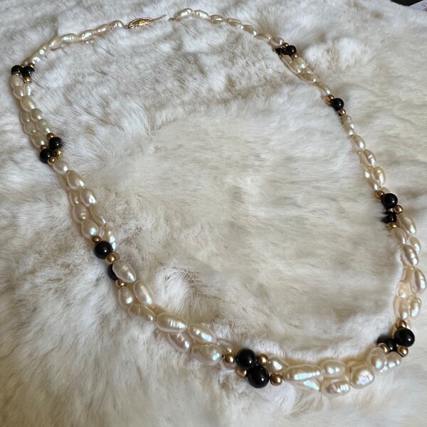 Seed Pearl Necklace Etsy